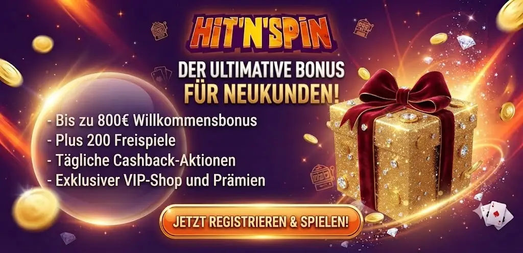 HitnSpin Casino Boni Übersicht