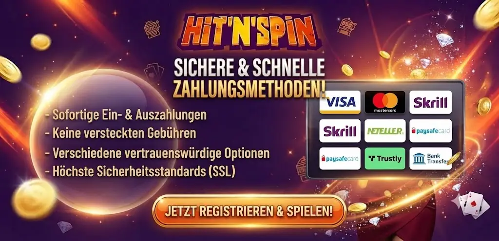 HitnSpin Casino Zahlungsmethoden